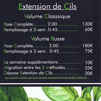 Extension de cils