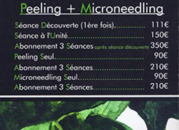 Peeling microneedling